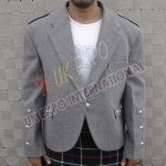 Simple Gray Argyle Jacket