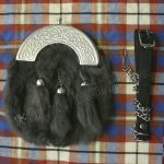 Gray Celtic Rabbit Fur Day Wear Sporran
