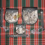 Gray Fur Black Leather Family Pack Sporrans