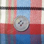 Gray plastic button