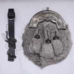 Gray Rabbit Fur Celtic Full Dress Sporran