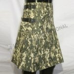 Green Digital Des Camouflage Utility Kilt