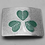 Green Irish Shamrock Color Buckle