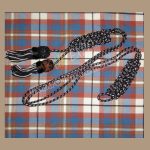 Silk Material Black White Color Hat Cord