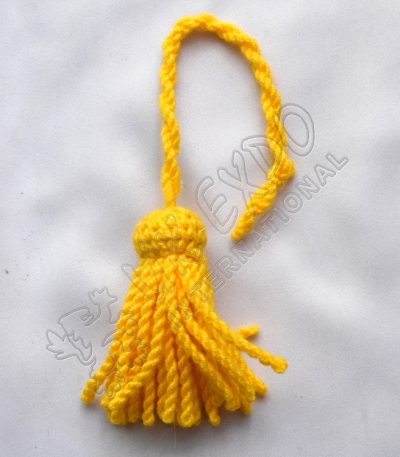 Yellow Woollen Hat Tassels