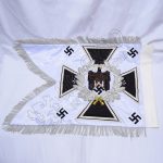 Heer Artillery Standard Trumper Banner Double sided Embroidery on White silk
