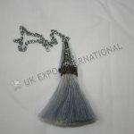 Chrome Gray Horse Hair Tassel