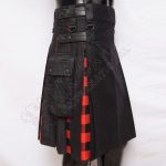 Decent Black Hybrid With MacGregor Rob Roy Tartan Utility Kilt