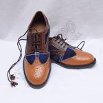 Hybrid Scotland Heritage Tartan Ghillies With Brown/Tan Leather