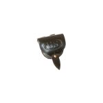 Civil War Black Leather Cap Box