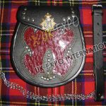 Irish Harp Celtic Croc Smart Sporran