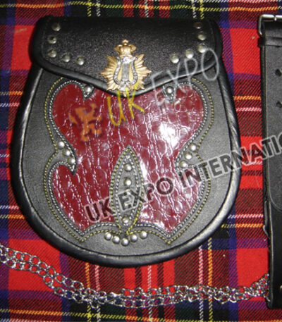 Irish Harp Celtic Croc Smart Sporran