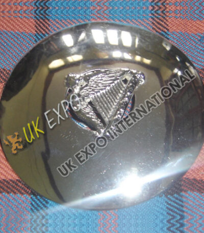 Irish Harp Badge With Center Hole Plain Brooch