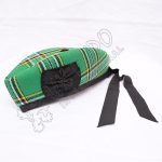 Irish National Tartan Glengarry Hat With Badge
