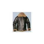WW2 Bomber Aviator Black Leather Jacket