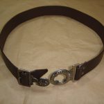 Vintage Danish Scout Leather Belt