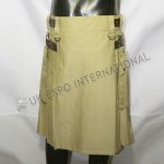 Modern Khaki Utility Kilt