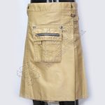 Khaki Heavy Duty Cargo Utility Kilt