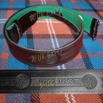Kilt Belt Embossed With Green Backing