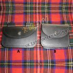 Kilt Black Leather Belt Wallet