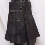 Ladies Black Heavy Duty Utility Kilt