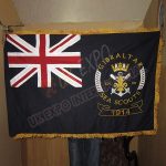 Gibraltar sear scouts 1914 Great Britain Large Flag Double Embroidery and Double Fabric with Gold Fring