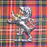 Large Lion Chrome Metal Badge