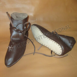 Leather laces Brown Jorvik Viking medieval Shoes