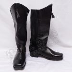 Civil War Cavalry Black Leather Boots