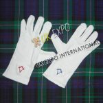 Masonic Icon White Cotton Gloves