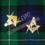 Masonic Metal Badge Gold Color