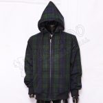 Men's Black Watch Tartan Hooded Jacket