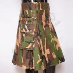 Modern Men Camouflage Utility Kilt
