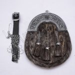 Seal Skin Celtic Cantle Full Dress Kilt Sporran