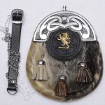 Rampant Lion Badge Seal Skin Sporran
