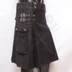 Men's Black Utility Kilt
