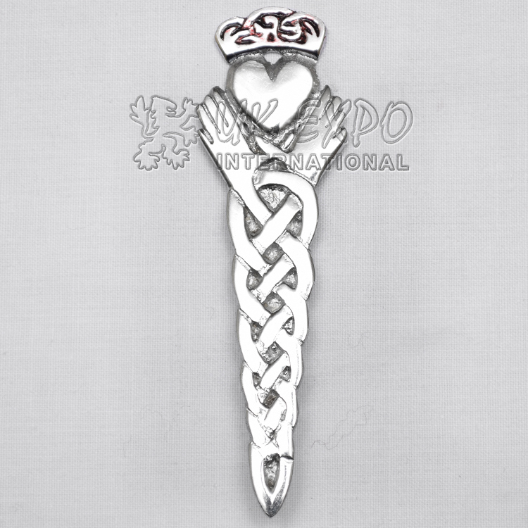 Men's Tartanista Glen Esk Irish Celtic With Red Crown Kilt Pin