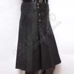 Modern Deluxe Black Utility Kilt