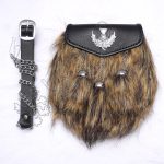 Scottish Multi Color Hair Fur Thistle Sporran