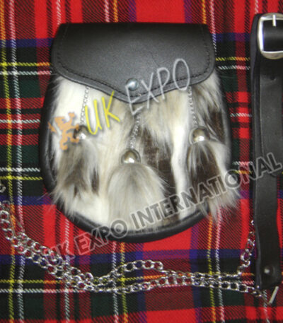 Multi Color Fur Semi Dress Sporran
