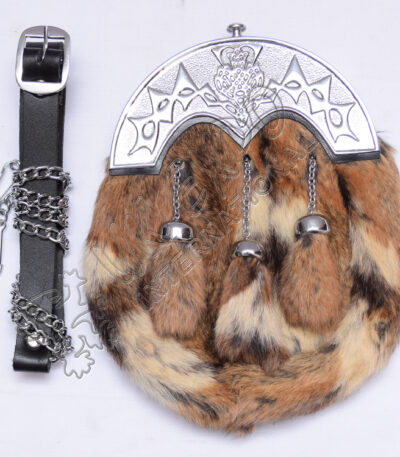 Hebridean Bloom Multi Rabbit Fur Sporran