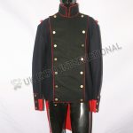 Napoleonic British French Jacket Dark blue with Black Front