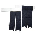 Navy Blue Gross Grain Ribbon Flashes With Velcro Closing