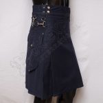 Navy Blue Sports Casual Utility Kilt