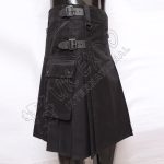 Modern Black Utility Kilt
