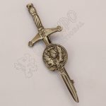 Clan Thistle Shiny Antique Kilt Pin