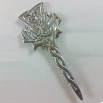 New Scottish flower kilt Pin Chrome Finish