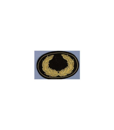 19th Police Blank Gold Embroidered Hat Insignia