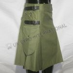 Modern Olive Utility Kilt