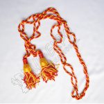 Gold Crimson Silk Pipe Cord